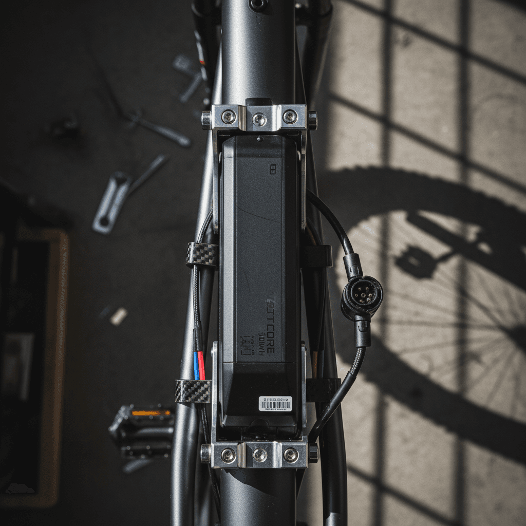 Batería de litio integrada en marco de bicicleta eléctrica